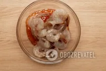 Теплый салат с креветками - Шаг 1 Теплый салат с креветками - Шаг 1