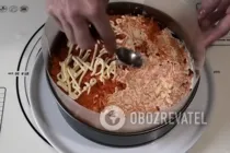 Шаровий салат із куркою та грибами - Крок 4 Шаровий салат із куркою та грибами - Крок 4