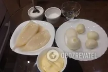 Салат с кальмарами и яйцом - Шаг 1 Салат с кальмарами и яйцом - Шаг 1