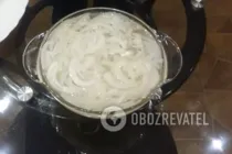 Салат с кальмарами и яйцом - Шаг 3 Салат с кальмарами и яйцом - Шаг 3