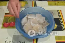 Салат с кальмарами и креветками - Шаг 2 Салат с кальмарами и креветками - Шаг 2