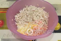 Салат с кальмарами и креветками - Шаг 7 Салат с кальмарами и креветками - Шаг 7