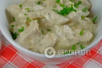 Фрикасе із курки з грибами - Крок 7 Фрикасе із курки з грибами - Крок 7