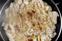 Фрикасе із курки з грибами - Крок 3 Фрикасе із курки з грибами - Крок 3