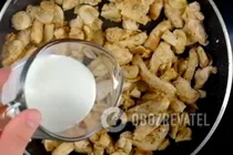 Фрикасе із курки з грибами - Крок 5 Фрикасе із курки з грибами - Крок 5