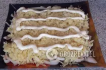 Салат с кальмарами - Шаг 6 Салат с кальмарами - Шаг 6