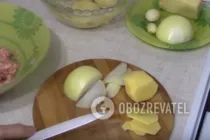 Картофельная запеканка с фаршем - Шаг 1 Картофельная запеканка с фаршем - Шаг 1