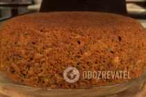 Бисквит с яблоками - Шаг 11 Бисквит с яблоками - Шаг 11