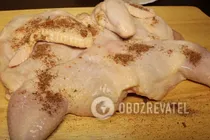 Курча табака у мультиварці - Крок 3 Курча табака у мультиварці - Крок 3