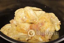 Курча табака у мультиварці - Крок 6 Курча табака у мультиварці - Крок 6