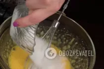 Бисквит с яблоками - Шаг 3 Бисквит с яблоками - Шаг 3