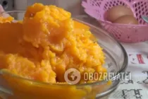 Творожная запеканка с тыквой - Шаг 2 Творожная запеканка с тыквой - Шаг 2