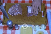 Мясо по-французски с ананасом - Шаг 1 Мясо по-французски с ананасом - Шаг 1