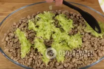 Запеканка из кабачков с фаршем - Шаг 7 Запеканка из кабачков с фаршем - Шаг 7