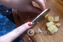 Салат с вареной курицей - Шаг 2 Салат с вареной курицей - Шаг 2