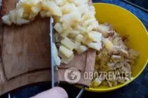 Салат с вареной курицей - Шаг 3 Салат с вареной курицей - Шаг 3