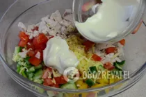 Салат с авокадо и курицей - Шаг 9 Салат с авокадо и курицей - Шаг 9