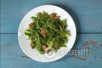Салат с рукколой и курицей - Шаг 6 Салат с рукколой и курицей - Шаг 6