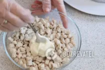 Салат с киви и курицей - Шаг 7 Салат с киви и курицей - Шаг 7