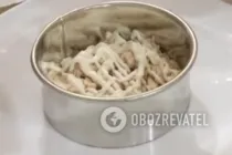 Салат із печерицями та куркою - Крок 7 Салат із печерицями та куркою - Крок 7