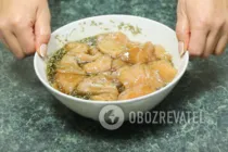 Шашлык из куриного филе - Шаг 4 Шашлык из куриного филе - Шаг 4