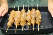 Шашлык из куриного филе - Шаг 6 Шашлык из куриного филе - Шаг 6