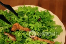 Теплый салат с курицей - Шаг 14 Теплый салат с курицей - Шаг 14