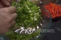 Теплый салат с морепродуктами - Шаг 9 Теплый салат с морепродуктами - Шаг 9