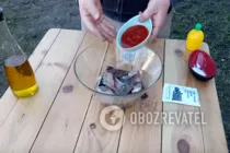 Шашлык из рыбы - Шаг 3 Шашлык из рыбы - Шаг 3