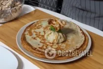Блины с курицей и грибами - Шаг 15 Блины с курицей и грибами - Шаг 15