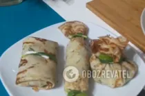Блины с курицей и грибами - Шаг 16 Блины с курицей и грибами - Шаг 16