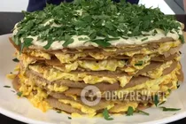 Печінковий торт - Крок 8 Печінковий торт - Крок 8