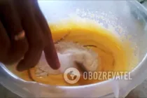 Брауни с творогом и вишней - Шаг 4 Брауни с творогом и вишней - Шаг 4