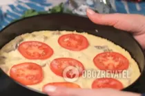 Кіш з куркою і грибами - Крок 7 Кіш з куркою і грибами - Крок 7