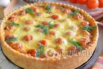Кіш з куркою і грибами - Крок 8 Кіш з куркою і грибами - Крок 8