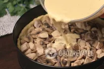 Кіш з куркою і грибами - Крок 6 Кіш з куркою і грибами - Крок 6