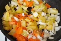 Овощное рагу с кабачками - Шаг 3 Овощное рагу с кабачками - Шаг 3