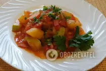 Овощное рагу с кабачками - Шаг 7 Овощное рагу с кабачками - Шаг 7