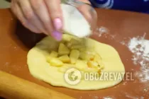 Булочки с яблоками - Шаг 14 Булочки с яблоками - Шаг 14