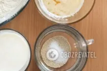 Ватрушки с сыром - Шаг 1 Ватрушки с сыром - Шаг 1