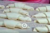 Круассаны со сгущенкой - Шаг 5 Круассаны со сгущенкой - Шаг 5