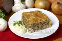 Кулебяка с грибами - Шаг 9 Кулебяка с грибами - Шаг 9