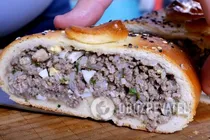 Кулеб'яка з м'ясом - Крок 10 Кулеб'яка з м'ясом - Крок 10