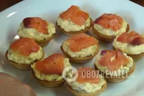 Тарталетки с красной рыбой - Шаг 4 Тарталетки с красной рыбой - Шаг 4