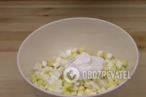 Тарталетки с крабовыми палочками - Шаг 5 Тарталетки с крабовыми палочками - Шаг 5