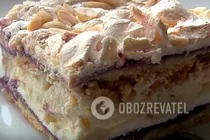 Песочный торт с прослойкой безе - Шаг 10 Песочный торт с прослойкой безе - Шаг 10