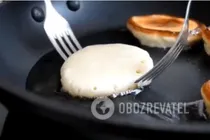 Оладьи на ряженке - Шаг 12 Оладьи на ряженке - Шаг 12