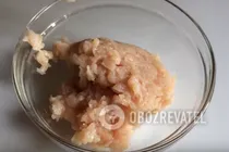 Куриные оладьи - Шаг 3 Куриные оладьи - Шаг 3