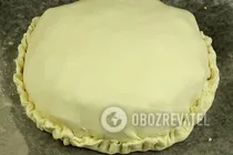 Курник из слоеного теста - Шаг 8 Курник из слоеного теста - Шаг 8