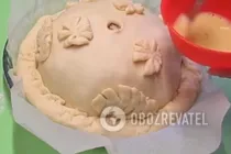 Курник из блинов - Шаг 10 Курник из блинов - Шаг 10